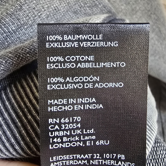 Anthropologie, New Pilcro Embellished Beaded Graphic Gray Sweatshirt SZ Large - Picture 12 of 16